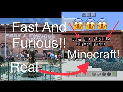 Fast and Furious Supercharged in Minecraft!!(Universal Studios)