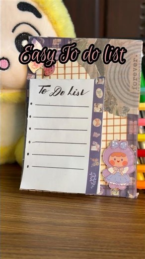 Easy to do list |back to school craft |DIY