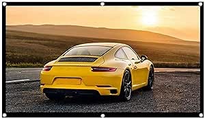 60in Folded Projection Screen, 16:9 Wall Mounted Polyester HD Anti Crease Portable Projector Movies Curtain Indoor and Outdoor Projector Movies Screen for Outside Home Theater