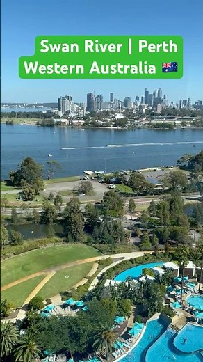 🇦🇺Perth Swan River | Meet the Swan River: where the city skyline meets clear blue waters. #summer
