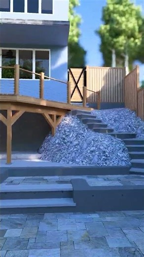 Terraced Backyard Transformation for Sloped Yard | Modern Landscape Design by ‪@9plusdesigns‬