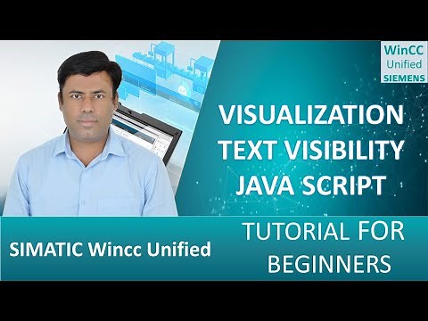 8-WinCC Unified V20:How to Configure Text Visibility with JS? |Visualization |WinCC Unified Tutorial