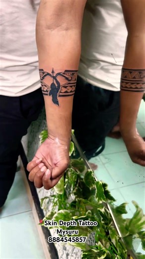 Sri Ram arm band tattoo