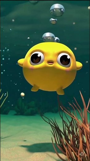 Meet the Yellow Pufferfish! | Fun Ocean Animal Video