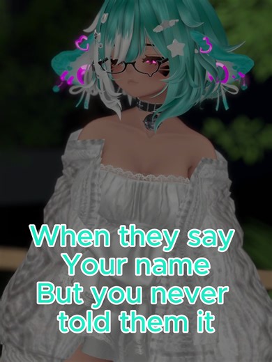 I genuinely tweak out when I hear someone call me by my legal name especially since my own family doesn't rlly call me it themselves. Ik I tell some people it but its not usually the my full name! . . . . . . . . . . . . ~{TAGS}~#fypシ #MinoEun #foryoupage #ideas #vrchatcommunity #virtualreality #vrchatavatar #facetracking #fullbodytracking #vrchat #vr #lore