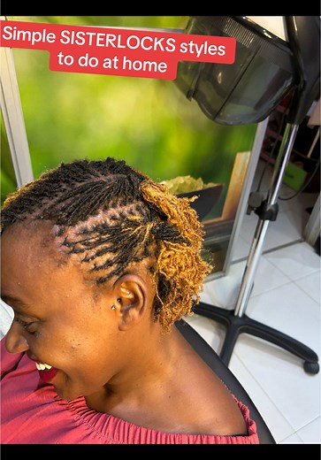 Simple Sisterlocks Styles to Do at Home