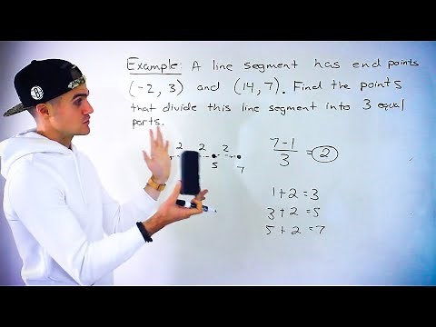 Grade 10 Math - Dividing a Line Segment into 3 Equal Pieces (MPM2D, Ontario Curriculum)