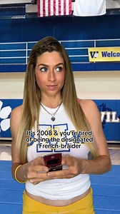 553K views · 46K reactions | it was a thankless job at cheer practice  #millennials #nostalgia #accurate #relatable #comedyreels #funny | Kate Steinberg | Facebook