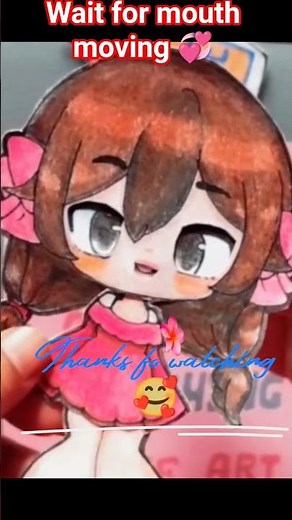 🍁 no wire 🎀 moving mouth paper puppet doll 💋#shorts#explore#trending#wasu_art#paperdoll#art