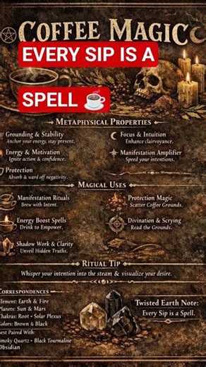 Coffee Magic Ritual ☕ Every Sip Is a Spell