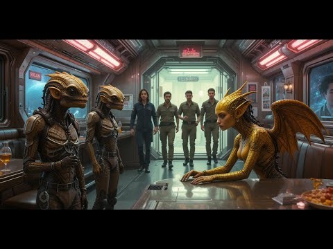 Alien Bullies Slapped Disabled Dragon Girl in a Space Diner—An Hour Later Human Mechanics Walked In