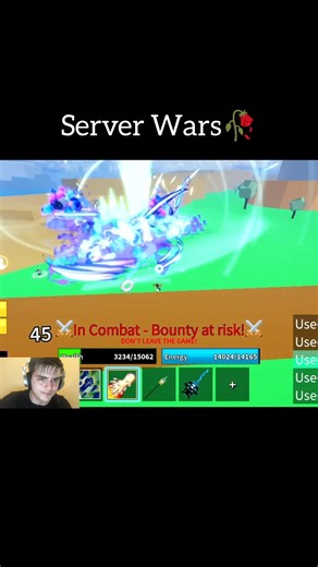 Blox Fruits Server Wars Be Like... 💀🔥 #roblox