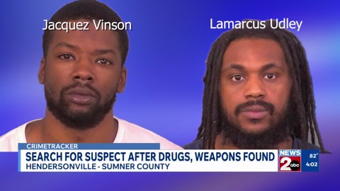 Search for suspect after drugs, weapons found in Sumner County home