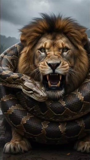 DEATH GRIP! Man Jumps Into Water to Save Lion Strangled by GIANT Python! (Impossible Rescue)