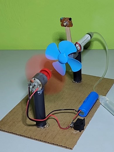Wind Power Generator DC Motor Project