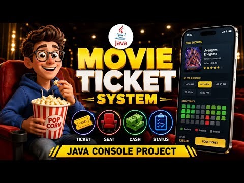 Movie Ticket Booking System🍿🎥 | JAVA ☕ | Team Code Titans 👨🏻‍💻🛡️🗡️| MITE 🎓