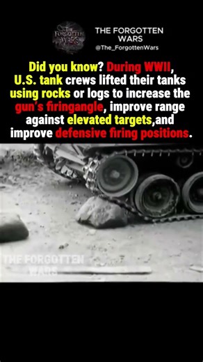 U.S. Tank Crews Lifted Tanks on Rocks in WWII