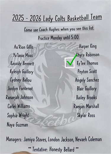 2.4K views · 74 reactions | MY GIRL DONE MADE THE BASKETBALL TEAM CONGRATS KT 拾 | Jan Thomas | Facebook