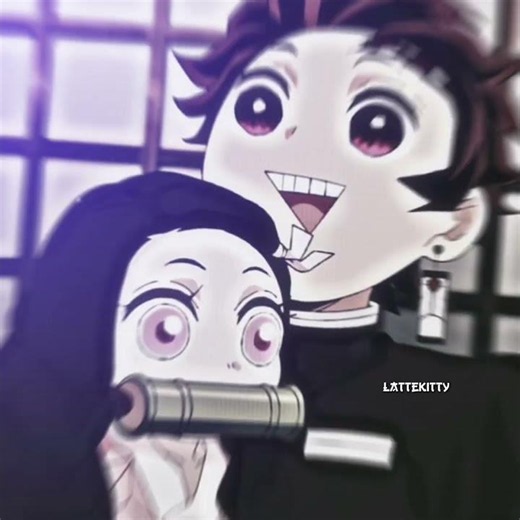 Nezuko and Tanjiro are the cutest siblings 💞 💖 #demonslayer #anime #kny