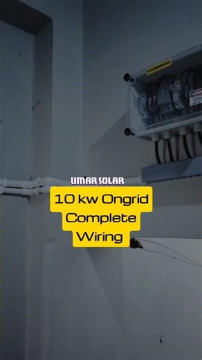 10 KW Ongrid Complete Wiring ✅#solar #wiringtips #shorts #shortsfeed