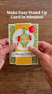 1.4K views · 384 reactions | This fun fold card is super easy to create and makes a great display piece for any occasion. With its simple design, it stands up beautifully, allowing the recipient to showcase it on a shelf. | Stamping on the Back Porch | Facebook