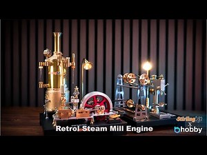 Retrol Steam Mill Engine and Workshop Model | Speed Build | Stirlingkit