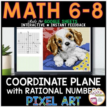 Identifying Rational Points on the Coordinate Plane Digital Pixel Art Math