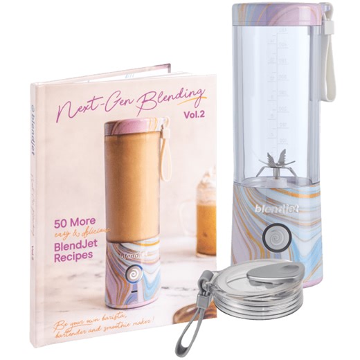 Blendjet 2 Portable Blender with Drinking Lid & Recipe Book