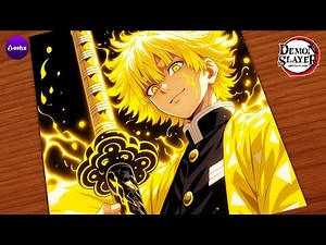 Easy Anime Drawing | How to Draw Zenitsu like a PRO⚡️ Step by Step Tutorial for Beginners