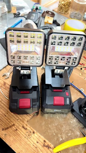 Parkside LED Work Lights For Any Battery Brand #parksidetools