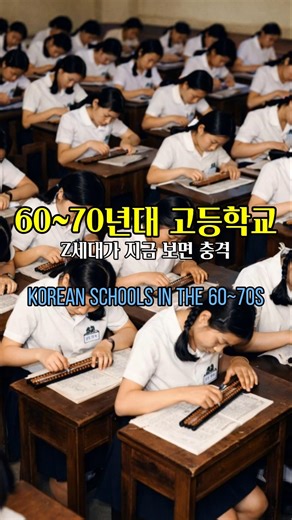 Z세대가 보면 충격적인 60~70년대 고등학교 교실 / Korean schools in the 60~70s