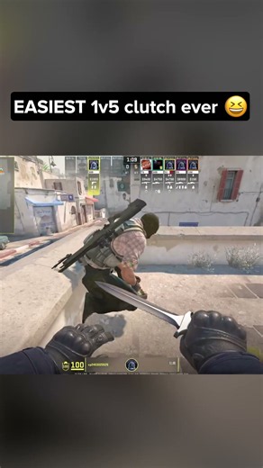 EASIEST 1v5 clutch ever #cs2