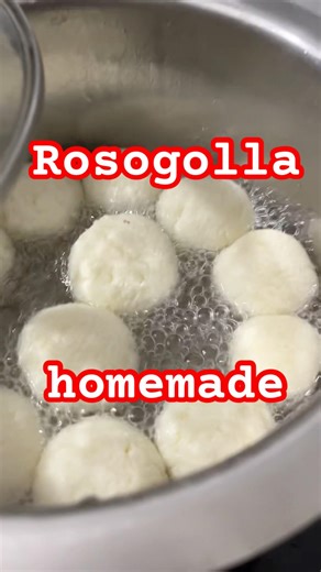 rosogolla homemade #food #cooking #sweet #foodie #recipe #bengali #banglavlog #video
