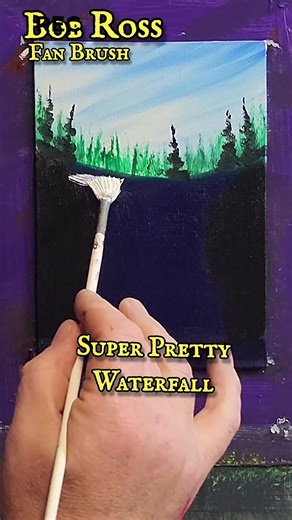 Creating a Beautiful Waterfall with Bob Ross Techniques