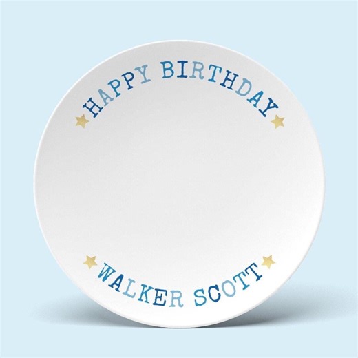 Happy Birthday Custom Plate. Personalized. so Special for 1st Birthday, Baby Shower, Go to Bday Gift, Adoption, Kids Place Settings, K Grad - Etsy Canada