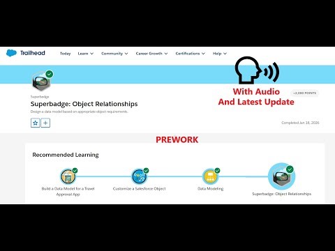 PREWORK | Superbadge: Object Relationships | Trailhead | Salesforce | Virtual Internship
