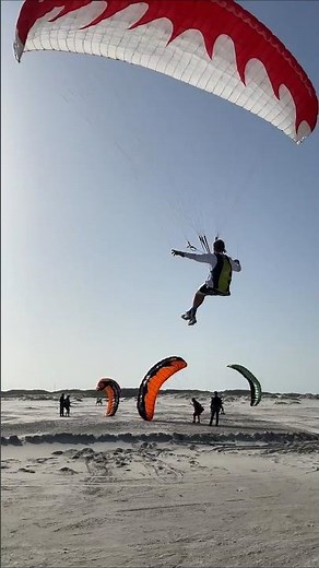 Can your instructor do this?? Insane control with my paraglider!🪂 #flying #paragliding