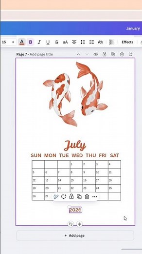 How to Make a Gorgeous Calendar 2026 in Canva 📆 | Easy and Fun Canva Design Tutorial #canvatutorial