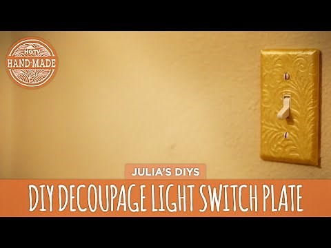 DIY Decoupage Light Switch Plates - HGTV Handmade