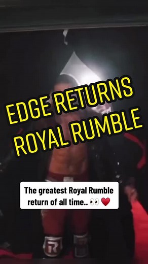 Edge's return at the 2020 Royal Rumble is truly one of the greatest moments in WWE history ❤️ #wwe #wwetiktok #wrestlingtiktok #wrestling #edge #adamcopeland #royalrumble #return