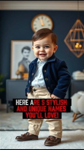 5 Modern Baby Boy Names Starting With A ✨ #Shorts