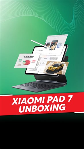 Xiaomi’s new Pad 7 features an 11.2-inch 3.2k anti-glare display, Snapdragon 7 Gen 3 SoC, and Android 15-based HyperOS 2 with AI tools. It offers Dolby Atmos quad speakers, 45W fast charging, and an IP52 rating. Accessories include a backlit Focus Keyboard and a precision Focus Pen. Prices start at ₹27,999, and it's up for grabs from Mi.com, Amazon and authorised retailers. . . . . . #xiaomipad7 #xiaomitablet #xiaomiindia #tech #technology #ai #newlaunch #tablets #unboxing #firstlook #besttablet