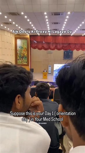 Budding Dactarrr on Instagram: "Day 1 (Orientation day ) in your med school "