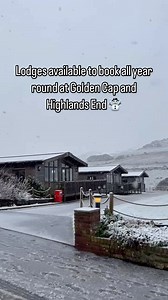 There’s nothing like a snowy beach day! Want a chance to experience this? Book a winter stay now at Golden Cap or Highlands End! ❄️ Wdlh.co.uk #snow #winter #lodgeholiday #seaview #snowday | West Dorset Leisure Holidays