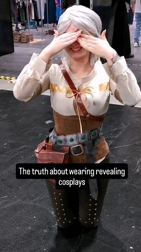 6.8K views · 57 reactions | When you try to be Ciri but your friend turns your cleavage into a mini game. #CiriCosplay #WitcherHumor #CosplayLife | Scarlett Schwendinger | Facebook