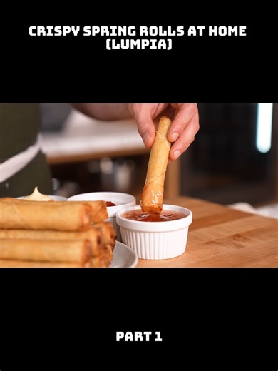 Delicious Homemade Crispy Spring Rolls (Lumpia)