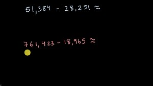 Estimating to subtract multi-digit numbers