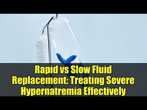Rapid vs Slow Fluid Replacement: Treating Severe Hypernatremia Effectively