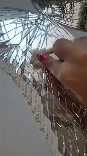 the process of making butterfly decorations from broken glass #shorts