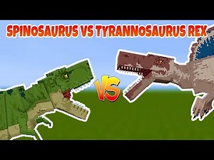 Spinosaurus vs T-rex | Prehistoric Battles | Minecraft BE